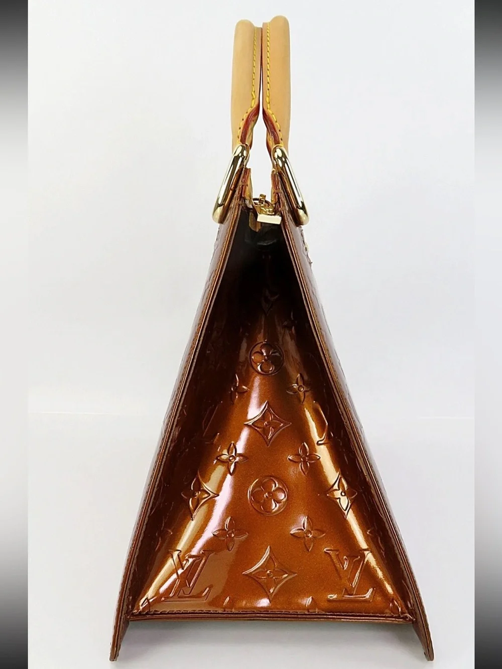 Louis Vuitton Metallic Brown Monogram Pyramid Tote